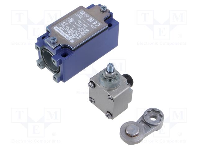 Limit switch; lever R 41mm, metal roller Ø22mm; NO + NC; 10A
