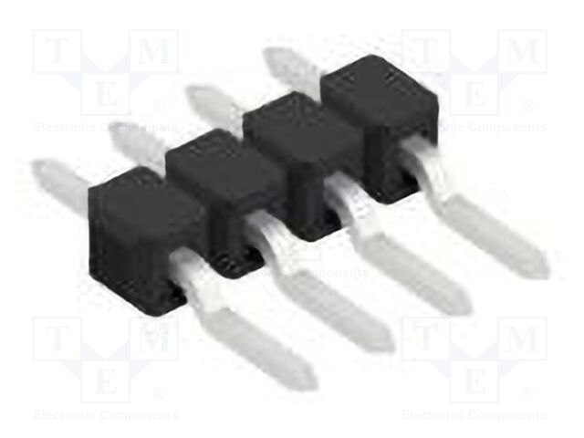 Connector: pin strips; pin header; male; PIN: 4; 2.54mm; SMT; 1x4