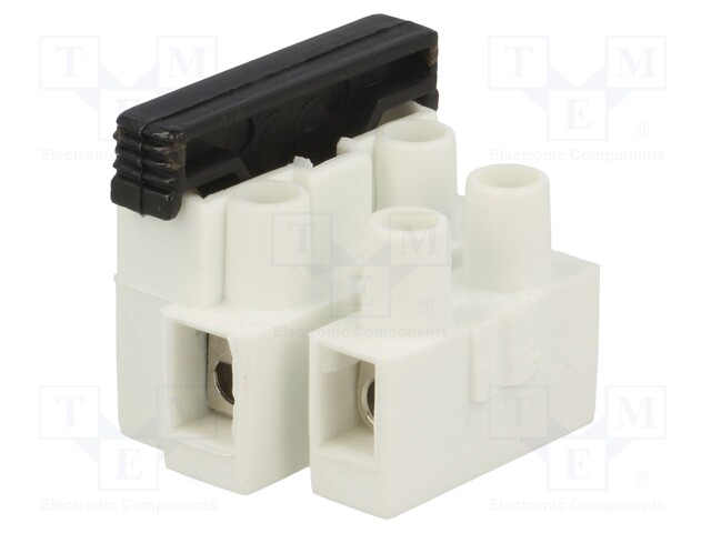 Terminal block; screw terminal; ways: 2; 2.5mm2; terminals: 4; 450V