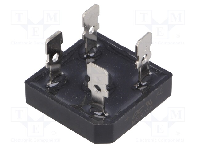 Single-phase bridge rectifier; Urmax:800V; If:25A; Ifsm:400A