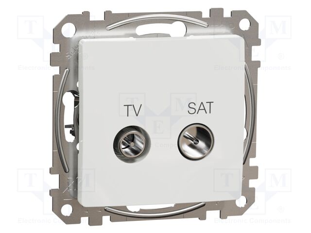 TV-SAT socket intermediate; IP20; white; Sedna; Illumin: none
