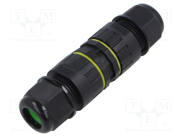 Connector: AC supply; snap-on; 24A; 450V; ways: 2; 9÷12mm; IP68