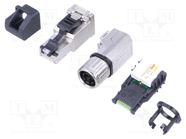 Plug; RJ45; PIN: 8; Cat: 6a; shielded,with protective cap; 5.5÷10mm