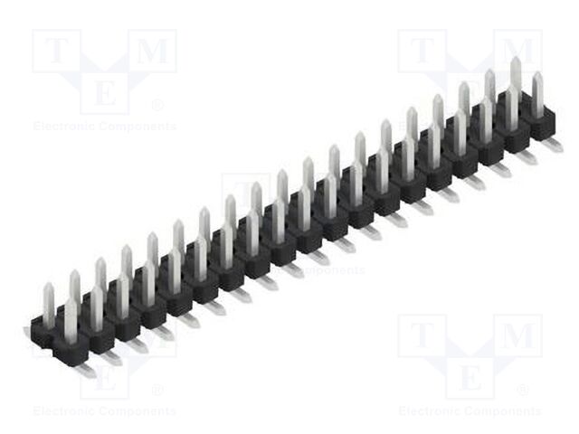 Connector: pin strips; pin header; male; PIN: 38; 2.54mm; SMT; 2x19