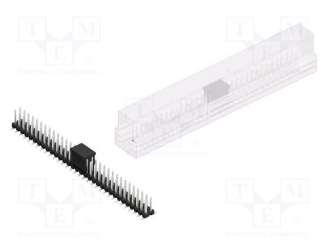 Connector: pin strips; pin header; male; PIN: 64; 2.54mm; SMT; 2x32