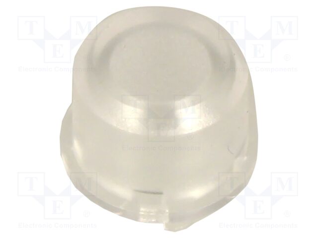 Button; LED; round; transparent; Ø9.6mm; ABS; Button marking: blank
