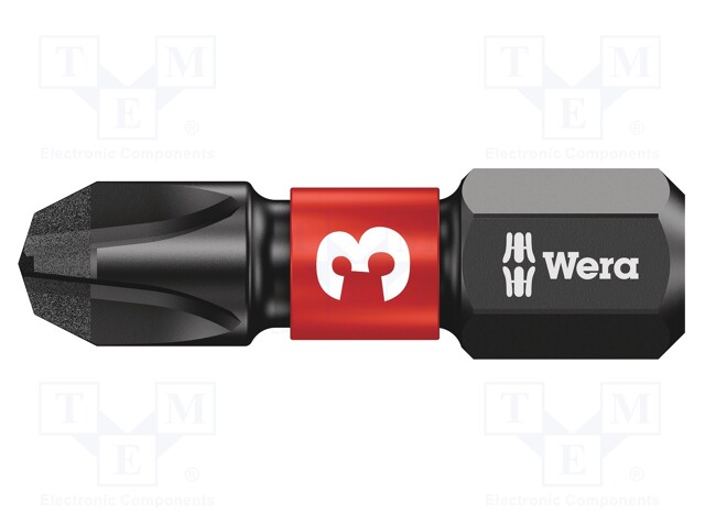 Screwdriver bit; Phillips; PH3; Overall len: 25mm