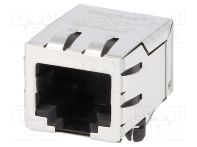 Socket; RJ45; PIN: 8; shielded,with isolation transformer; THT