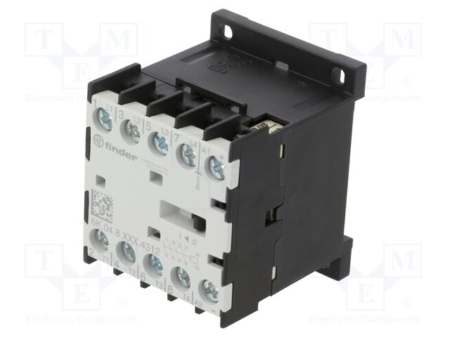 Contactor: 4-pole; for DIN rail mounting; 6K; IP20