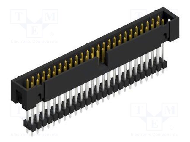 Connector: pin strips; pin header; male; PIN: 50; 2.54mm; THT; 2x25