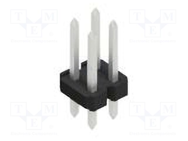 Connector: pin strips; pin header; male; PIN: 4; 2.54mm; THT; 2x2