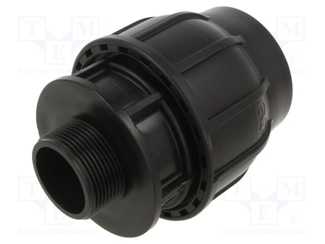 Splice terminal: clamping; Thread: G 1 1/2" external; 63mm; Plast