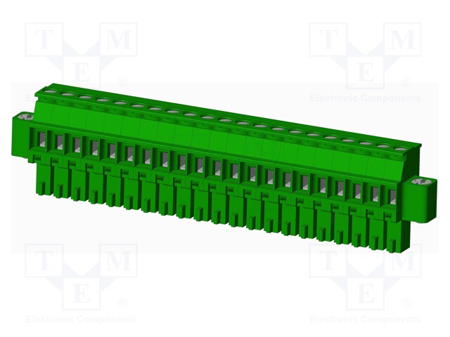 Connector: pluggable terminal block; plug; female; angled 90°