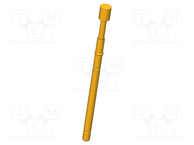 Test needle; Operational spring compression: 4mm; 8A; Ø: 2.5mm