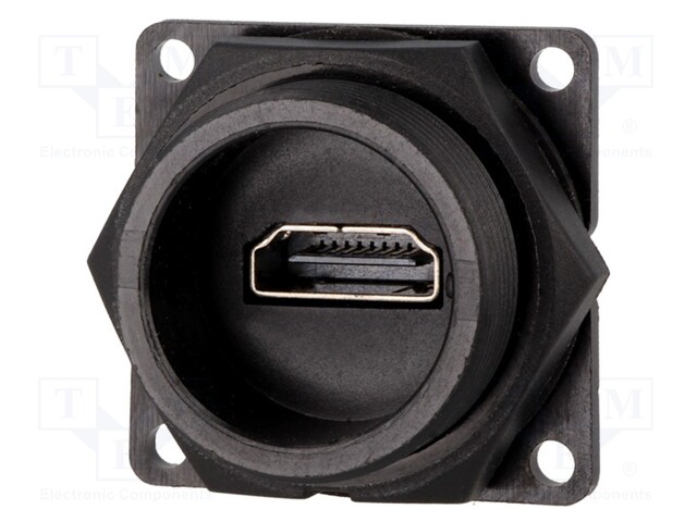 Connector: HDMI; socket; Data-Con-X; THT; IP67,IP68