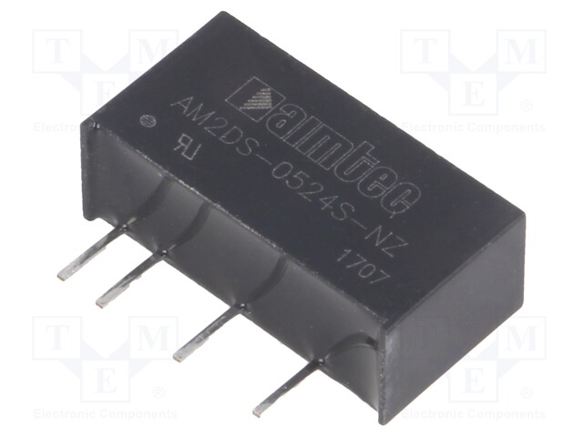 Converter: DC/DC; 2W; Uin: 4.5÷5.5V; 24VDC; Iout: 83mA; SIP7; 2.4g