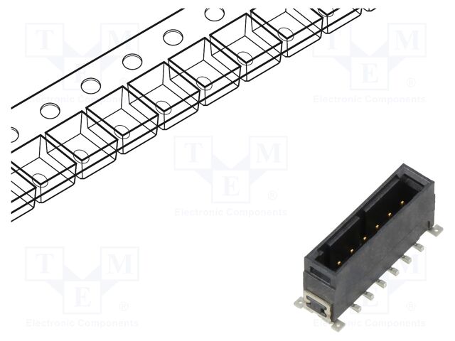 CONNECTOR SRCP 2,54 6 M 1 SMD 137 E1 094 * GU-H *