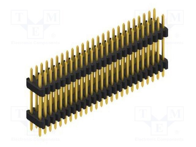 Connector: pin strips; pin header; male; PIN: 50; 1.27mm; THT; 2x25