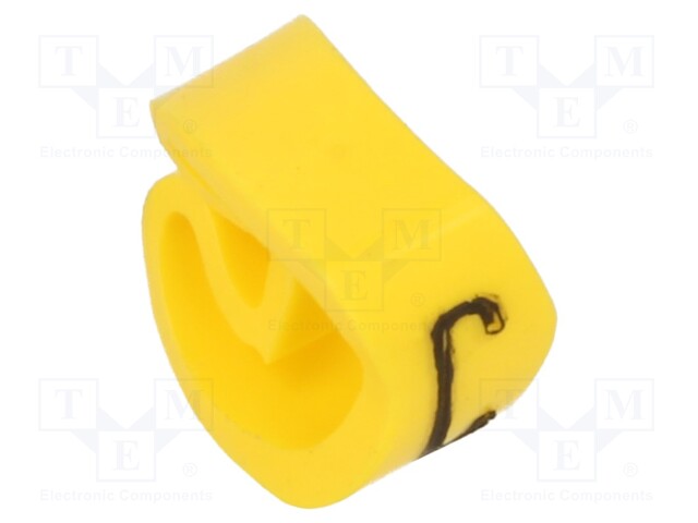 Markers for cables and wires; Label symbol: C; 4÷10mm; PVC; PA