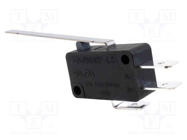 Microswitch SNAP ACTION; 25A/250VAC; with lever; SPDT; ON-(ON)