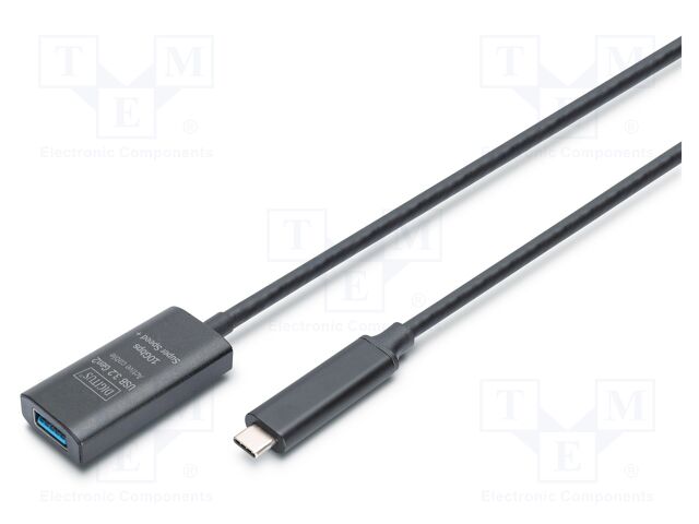 Repeater USB; USB 3.2 Gen 2,with amplifier; 5m; black