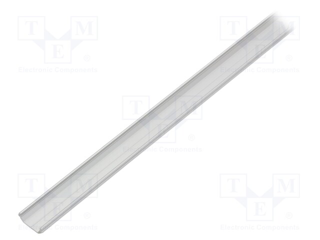 Profiles for LED modules; angular; natural; L: 1m; aluminium; 45°