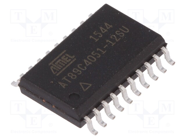 Microcontroller 8051; Flash: 4kx8bit; SRAM: 128B; Interface: UART