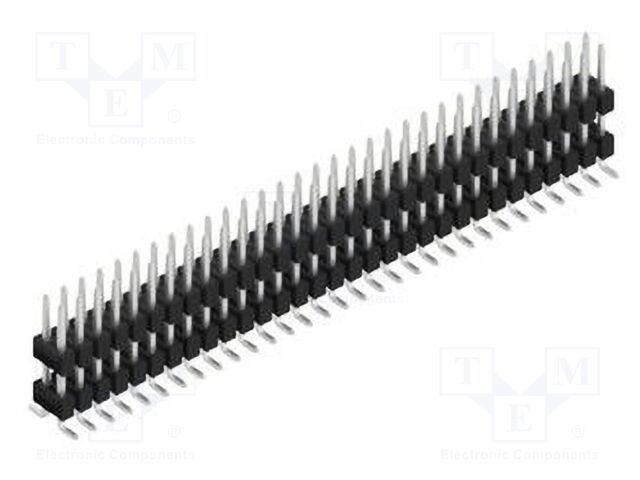 Connector: pin strips; pin header; male; PIN: 62; 2.54mm; SMT; 2x31