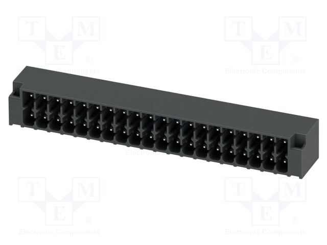 PCB headers, nominal cross section: 1.5 mm2, color: black, n