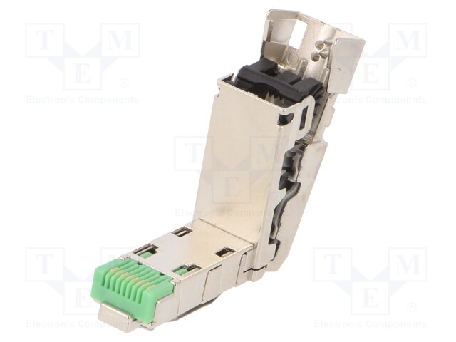 Plug; RJ45; PIN: 8; gold-plated; Layout: 8p8c; for cable; IDC