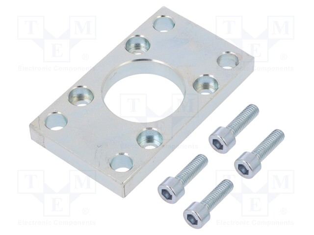 Flange; 50mm; Kit: mounting screws x4
