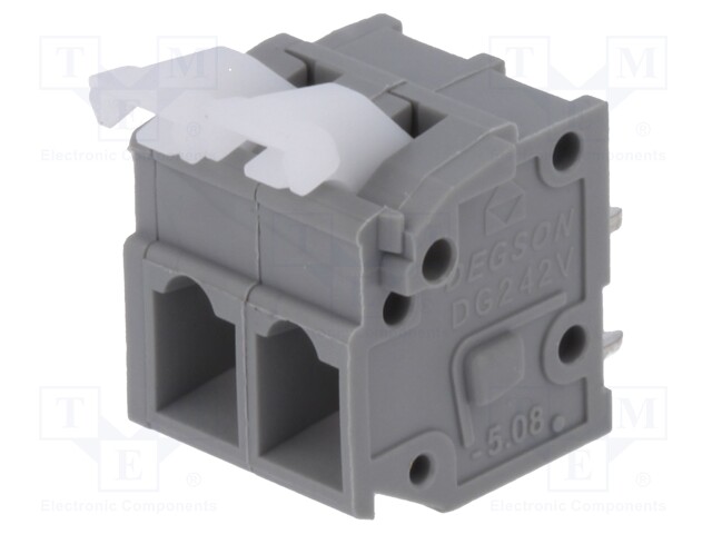 PCB terminal block; straight; 5.08mm; ways: 2; on PCBs; 0.2÷2.5mm2