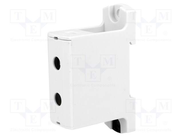 Splice terminal: rail; 6÷95mm2; ways: 1; terminals: 2; grey; TS35