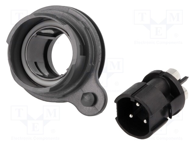 Connector: circular; socket; male; PIN: 3; Buccaneer 7000; UL94V-0