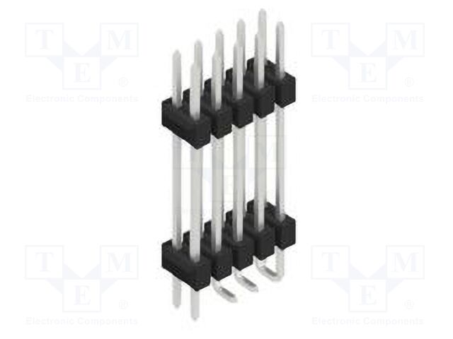 Connector: pin strips; pin header; male; PIN: 10; 2.54mm; SMT; 2x5