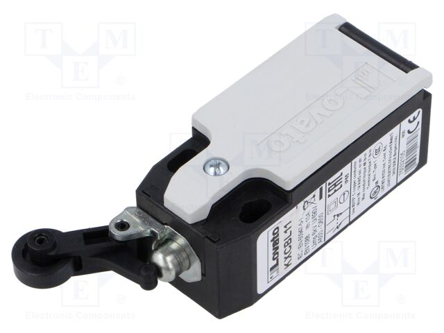 Limit switch; plastic roller Ø14mm; NO + NC; 10A; M20; IP65