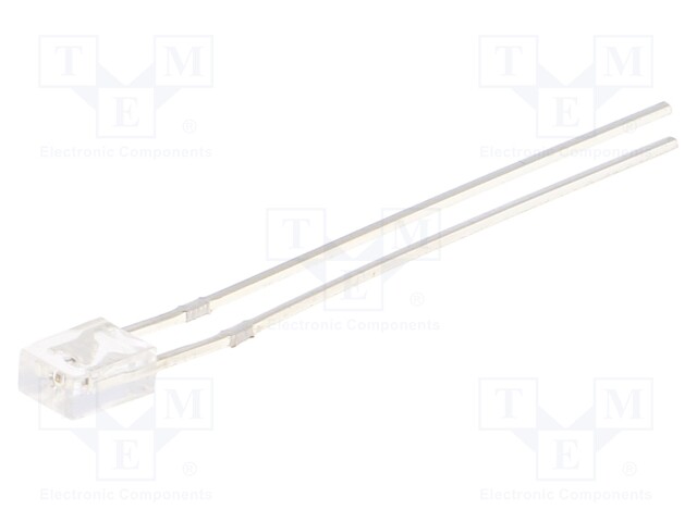 LED; rectangular; 2x3x4mm; red; 500÷800mcd; 100°; Front: flat; 20mA