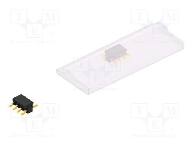 Connector: pin strips; pin header; male; PIN: 4; 2.54mm; SMT; 1x4