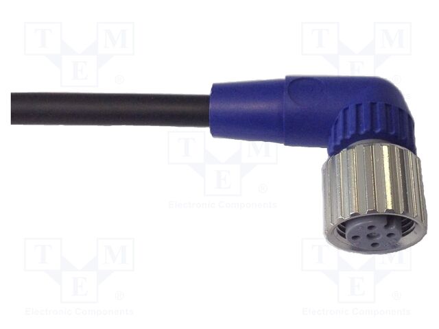 Connection lead; M12; PIN: 3; angled; 10m; PVC; female