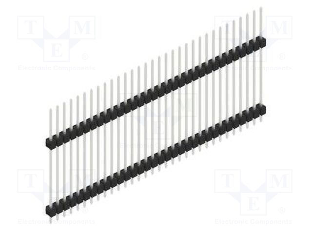 Connector: pin strips; pin header; male; PIN: 32; 2.54mm; THT; 1x32