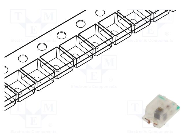 LED; blue; blinking; 100mcd; 120°; 3÷5V; 20mA; 2x1.25x0.8mm; 0805