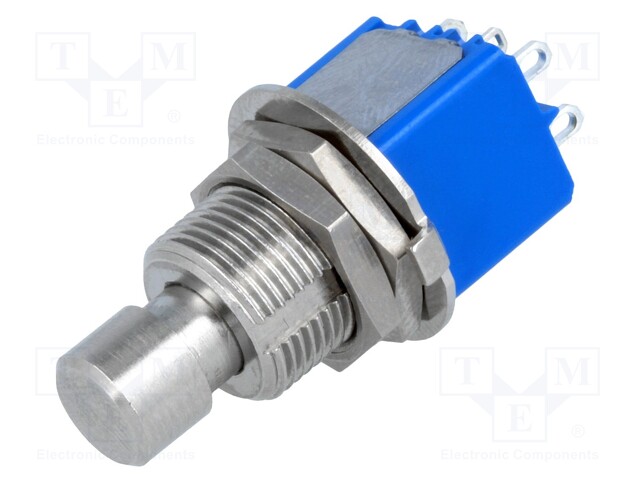 Switch: push-button; Pos: 2; DPDT; 3A/250VAC; 4A/30VDC; Ø12.5mm