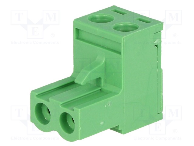 Pluggable terminal block; 5mm; ways: 2; straight; plug; female