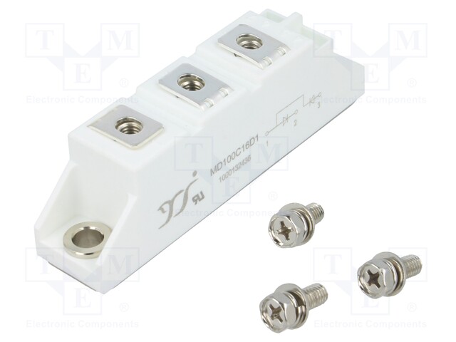 Module: diode; double series; 1.6kV; If: 100A; D1; Ufmax: 1.4V; screw