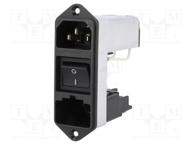 Connector: AC supply; socket; male; 2A; 250VAC; IEC 60320; -25÷85°C