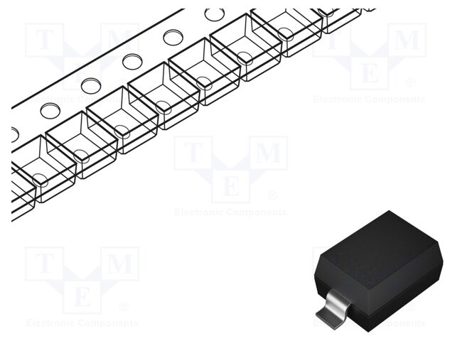 Diode: Zener; 0.3W; 4.7V; SMD; reel,tape; SOD323; single diode; 2uA