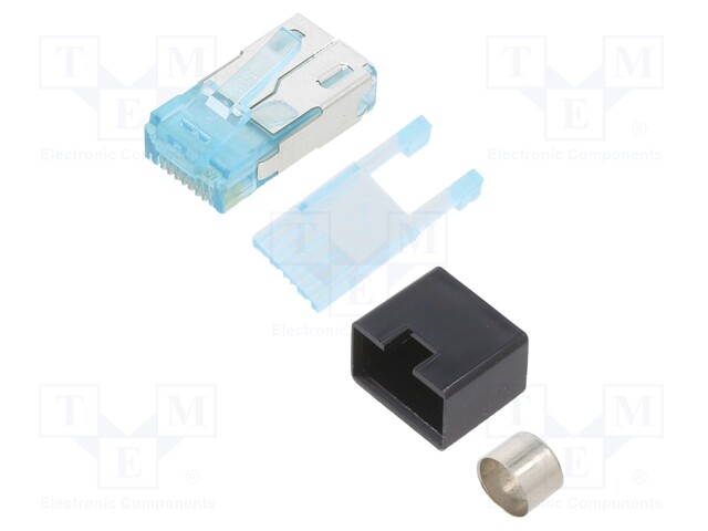 Plug; RJ45; PIN: 8; Layout: 8p8c; for cable; IDC; straight
