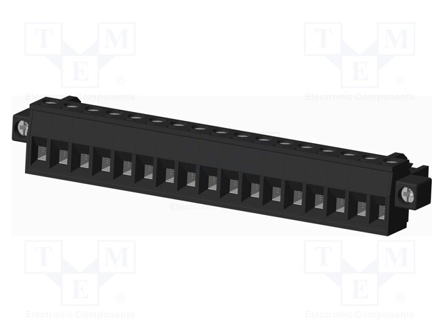 Connector: pluggable terminal block; plug; female; straight; 300V