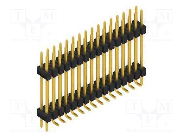 Connector: pin strips; pin header; male; PIN: 32; 2.54mm; SMT; 2x16