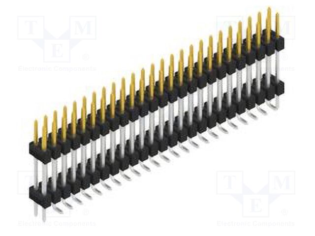 Connector: pin strips; pin header; male; PIN: 50; 2.54mm; SMT; 2x25